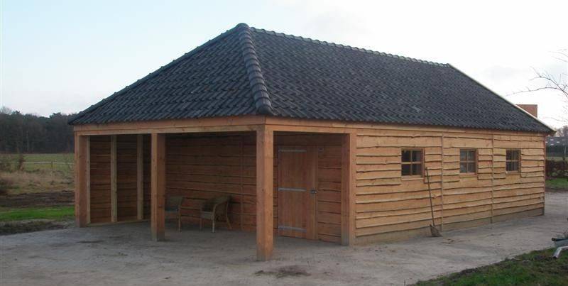Oud-Hollandse stolpschuur door Schipper houtbouw
